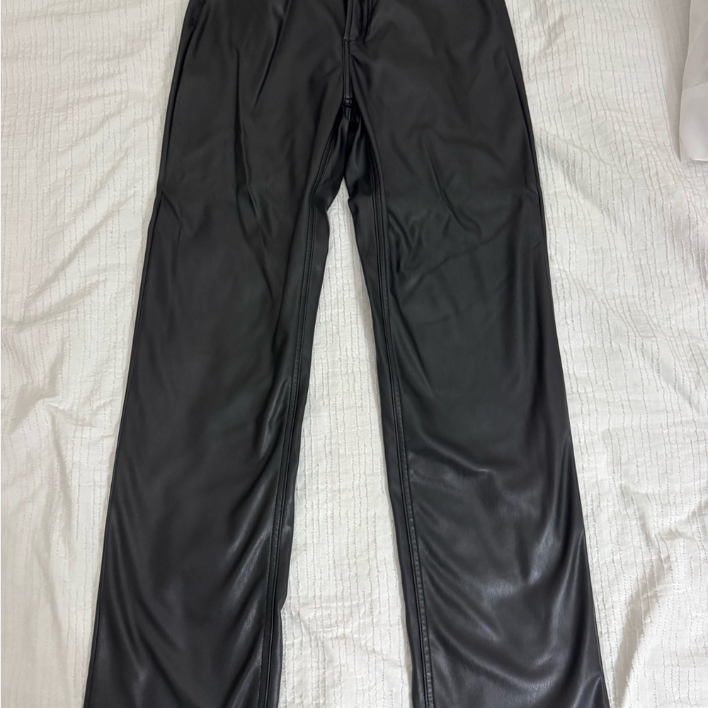 Tinseltown Black Faux Leather Pants